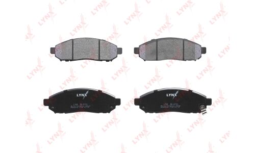 Колодки тормозные дисковые LYNXauto передние, комплект на ось (4 шт), арт. BD-5731
