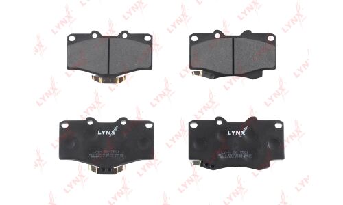 Колодки тормозные дисковые LYNXauto передние, комплект на ось (4 шт), арт. BD-7501