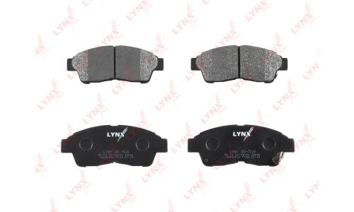Колодки тормозные дисковые LYNXauto передние, комплект на ось (4 шт), арт. BD-7516