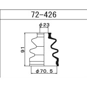 Пыльник привода Maruichi, арт. 72-426