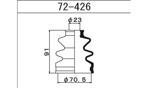 Пыльник привода Maruichi, арт. 72-426