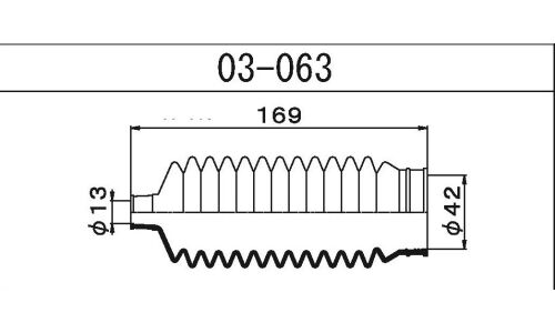 Пыльник рулевой рейки Maruichi, арт. 03-063