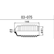 Пыльник рулевой рейки Maruichi, арт. 03-075