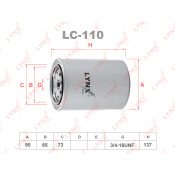 Фильтр масляный LYNXauto, арт. LC-110