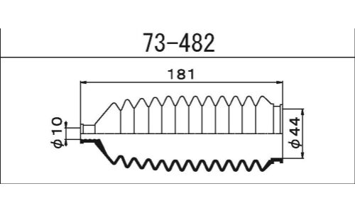 Пыльник рулевой рейки Maruichi, арт. 73-482