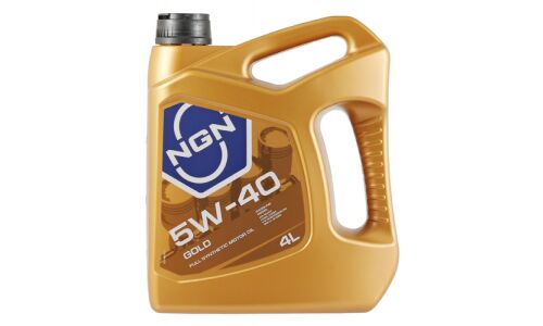 Масло моторное NGN GOLD 5w40 синтетическое, SN/CF, ACEA A3/B4, универсальное, 4л, арт. V172085302