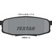 Колодки тормозные дисковые Textar, задние, комплект на ось (4 шт), арт. 2465301
