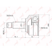 ШРУС LYNXauto, внешний, арт. CO-3403