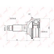 ШРУС LYNXauto, внешний, арт. CO-5103A