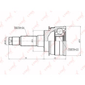 ШРУС LYNXauto, внешний, арт. CO-5110