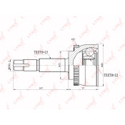 ШРУС LYNXauto, внешний, арт. CO-5702A