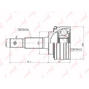 ШРУС LYNXauto, внешний, арт. CO-7518