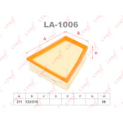 Фильтр воздушный LYNXauto, арт. LA-1006