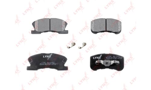 Колодки тормозные дисковые LYNXauto передние, комплект на ось (4 шт), арт. BD-2401