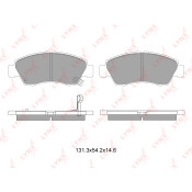 Колодки тормозные дисковые LYNXauto передние, комплект на ось (4 шт), арт. BD-3407