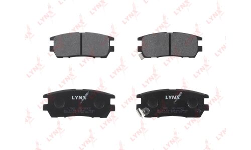 Колодки тормозные дисковые LYNXauto задние, комплект на ось (4 шт), арт. BD-5502