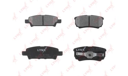 Колодки тормозные дисковые LYNXauto задние, комплект на ось (4 шт), арт. BD-5505