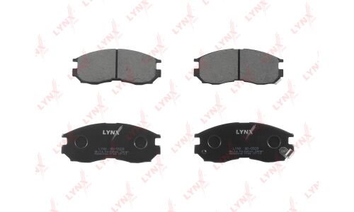 Колодки тормозные дисковые LYNXauto, комплект на ось (4 шт), арт. BD-5509