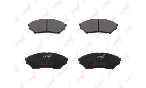 Колодки тормозные дисковые LYNXauto передние, комплект на ось (4 шт), арт. BD-5512