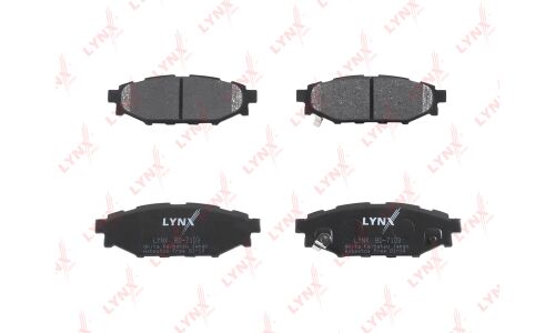 Колодки тормозные дисковые LYNXauto задние, комплект на ось (4 шт), арт. BD-7103