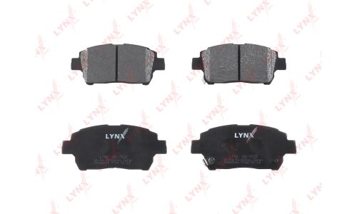 Колодки тормозные дисковые LYNXauto передние, комплект на ось (4 шт), арт. BD-7526