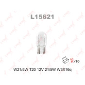 Лампа LYNXauto W21/5W (W3x16q, T20), 12В, 21/5Вт, 1 шт, арт. L15621