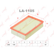 Фильтр воздушный LYNXauto, арт. LA-1105