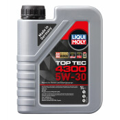 Масло моторное Liqui Moly Top Tec 4300 5w30, синтетическое, ACEA C2, для дизельного двигателя, 1л, арт. 8030 (2323)
