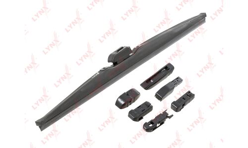 Щетка стеклоочистителя LynxAuto 500мм (20") каркасная, зимняя, крепления J-Hook, Side Pin (P&H), Slim Top, Pinch Tab, Push Button, Bayonet, 1 шт, арт. LW500