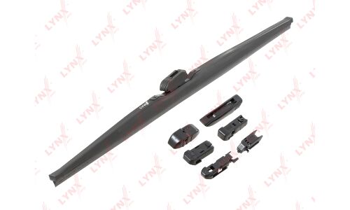 Щётка стеклоочистителя LYNXauto 600мм (24") каркасная, зимняя, 7 переходников, 1 шт, арт. LW600