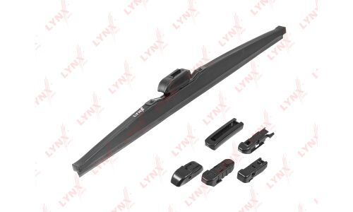 Щетка стеклоочистителя LynxAuto 430мм (17") каркасная, зимняя, крепления J-Hook, Side Pin (P&H), Slim Top, Pinch Tab, Push Button, Bayonet, 1 шт, арт. LW430