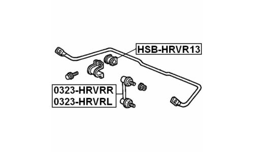 Втулка Febest, арт. HSB-HRVR13