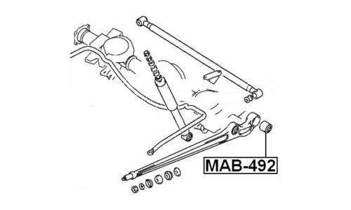 Сайлентблок Febest, арт. MAB-492