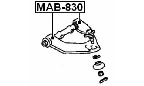 Сайлентблок Febest, арт. MAB-830