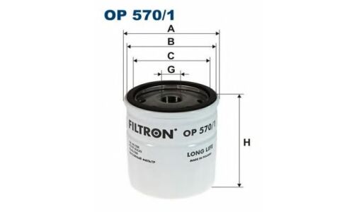 Фильтр масляный FILTRON, арт. OP570/1