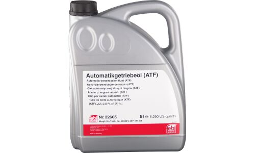 Масло трансмиссионное Febi ATF, Dexron VI, для АКПП, 5л, арт. 32605