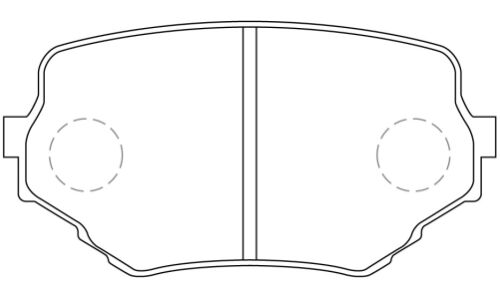Колодки тормозные дисковые Mando, передние, комплект на ось (4 шт), арт. MPZ02
