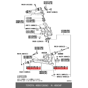Сайлентблок рычага подвески | перед Toyota, арт. 48061-26060