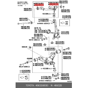 Сайлентблок переднего рычага Toyota, арт. 48632-60030