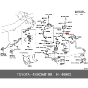 Стойка стабилизатора (линк) Toyota, задняя, правая, арт. 48802-60100
