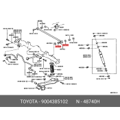 Сайлентблок рычага подвески Toyota, арт. 90043-85102