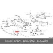 Стойка стабилизатора (линк) Nissan, передняя, левая, арт. 54668-JK52C