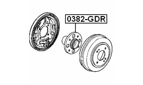 Ступица колеса Febest, арт. 0382-GDR