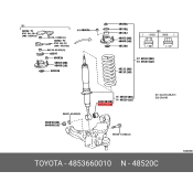 Сайлентблок заднего рычага Toyota, арт. 48536-60010
