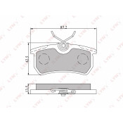 Колодки тормозные LYNXauto дисковые, арт. BD-3010
