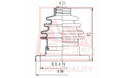 Пыльник ШРУСа Asva, арт. ASBT-19