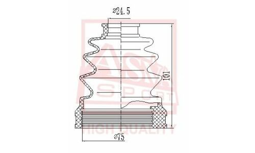 Пыльник ШРУСа Asva, арт. ASBT-80