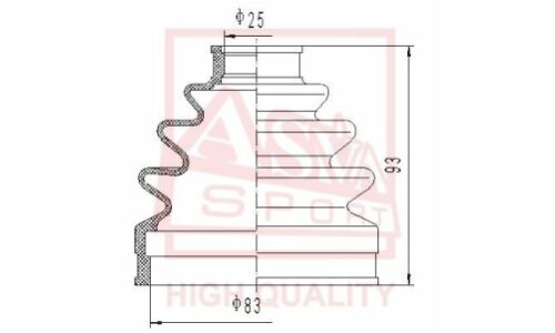 Пыльник ШРУСа Asva, арт. ASBT-119