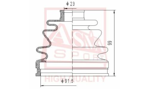 Пыльник ШРУСа Asva, арт. ASBT-2114