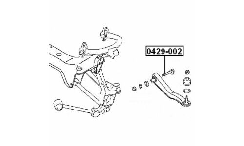 Болт регулировочный (эксцентрик) Febest 0429-002, для Mitsubishi (OEM MB911314)